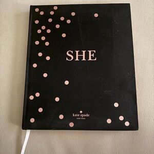 Kate Spade Black “SHE” book